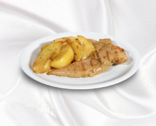 Chicken fillet with grilled potatoes